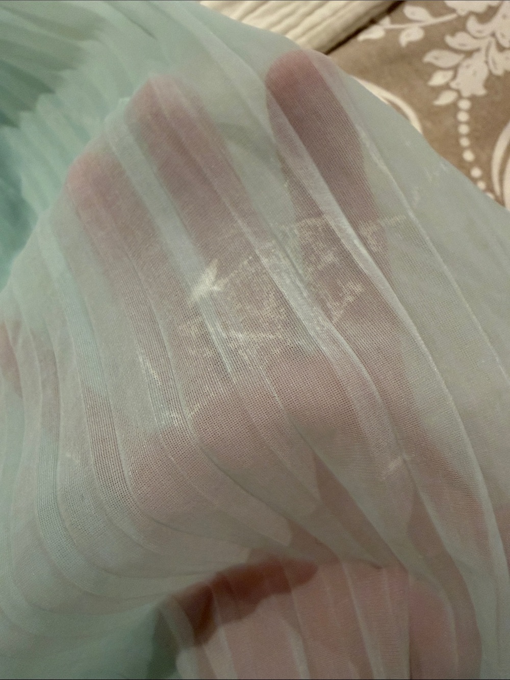 Vanity Fair Vintage Nightgown Mint Green Size 34 - Picture 5 of 5